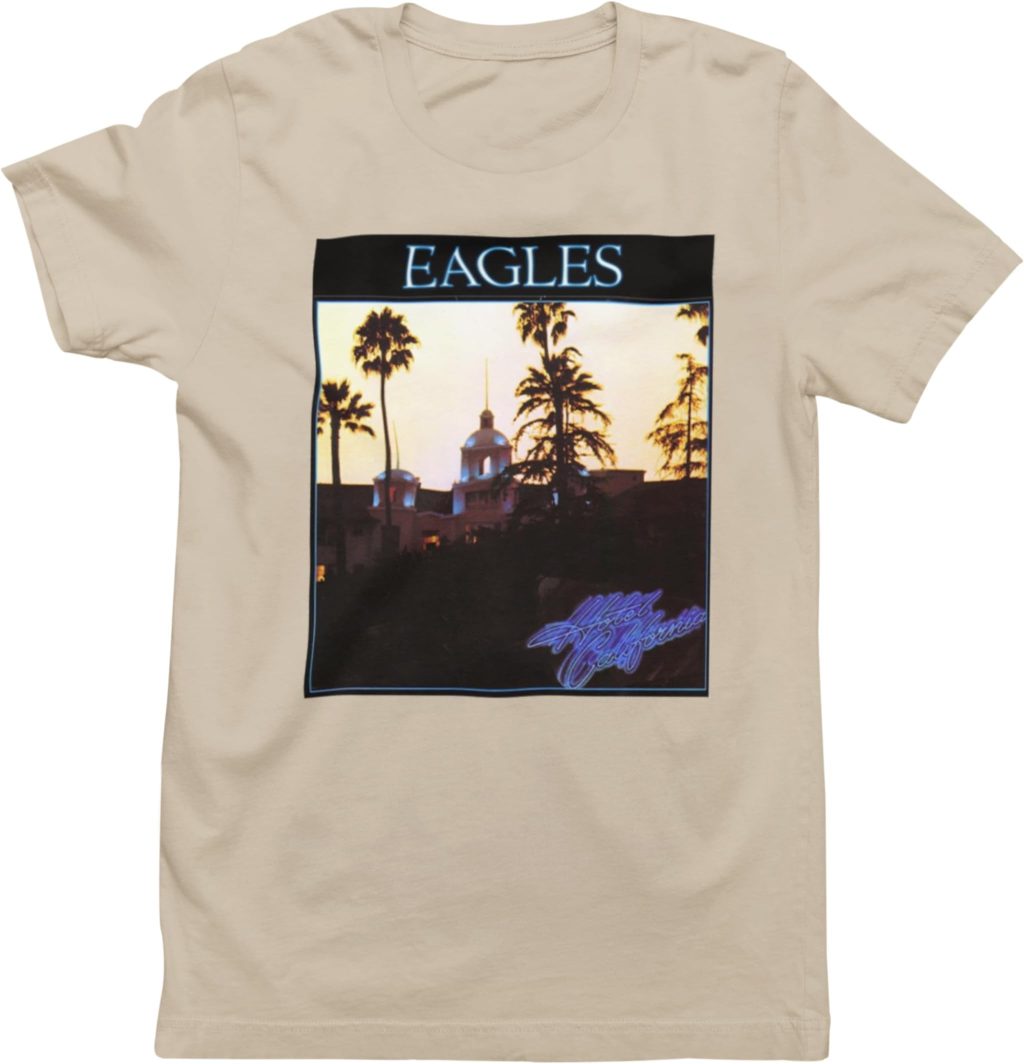 Eagles Hotel California Adult Natural Short Sleeve T-shirt